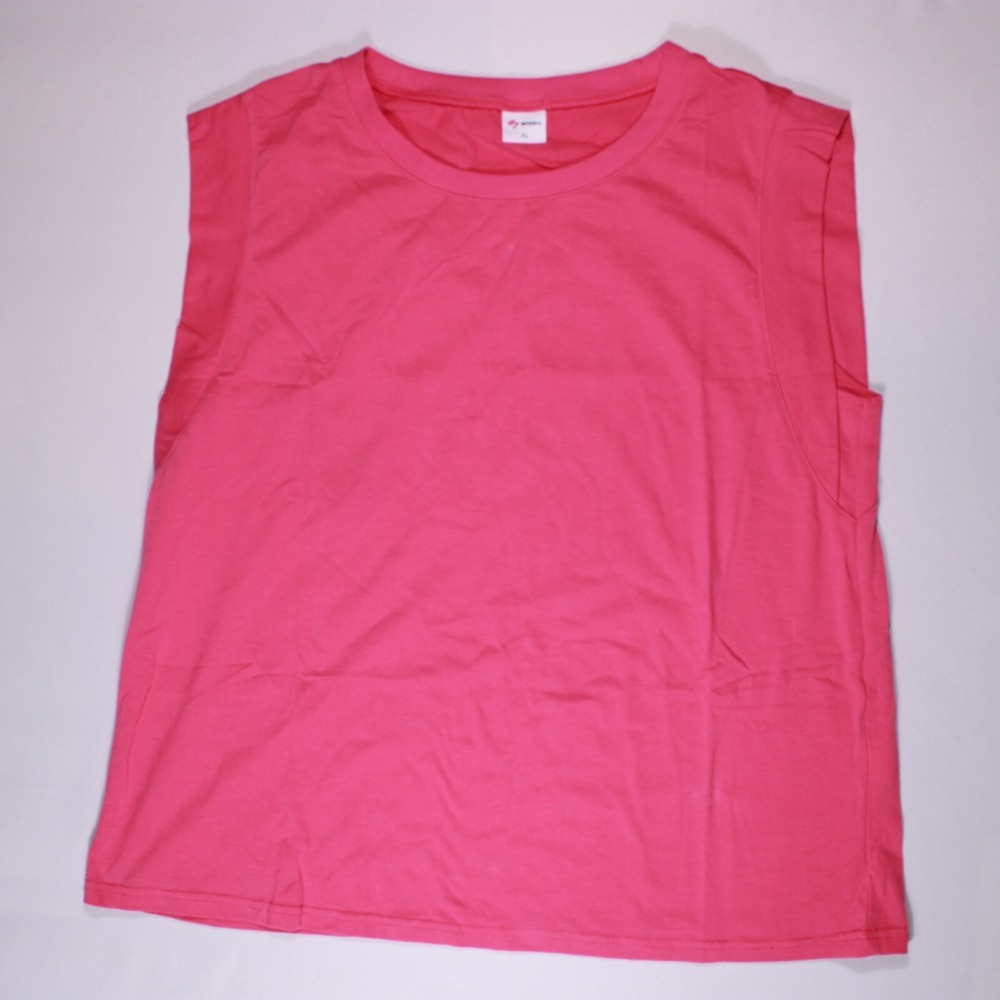 Wiholl Shirts‎ Womens Size XL Pink Tank Top Tee Shirt with Stretch